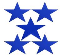 PATIKIL 11" Découpes en Forme D'Étoile, Lot de 12 Étoiles en Papier Double Face pour La Décoration de Classe, Projets D'Artisanat, Affichage Mural, Bleu