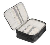 PATIKIL 11 x 8.3 inch Boîtier Organisateur Électronique, 1 Pcs Sac Organisateur de Câble Imperméable pour Multimètre Numérique Appareil Photo Chargeur Adaptateur Casque Noir