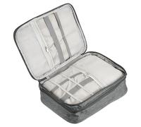PATIKIL 11 x 8.3 inch Boîtier Organisateur Électronique, 2 Pcs Sac Organisateur de Câbles Imperméable pour Multimètre Numérique Cordons d'Appareil Photo Chargeur Adaptateur Casque Gris