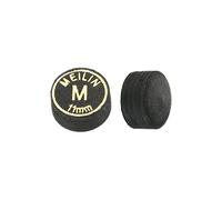 PATIKIL 11mm Queue Billard Pointes, 2 Paquet Moyen Multiple Couche Billard Queue Pointes Laminé Coller Snooker Bâton Pointe Billard Accessoires, Noir