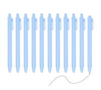 PATIKIL 12 Pack Stylos À Bille Rétractables Gel, 0.5mm Pointe Fine Encre Noire Couleur Rétro Écriture Fluide Stylos Mignons Pour Fournitures De Bureau Maison Journalisation Cahier, Bleu