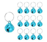 PATIKIL 12 PCS Cloche Pour Chien, Mini Cloche Pour Chat Petite Cloche Pour Collier D'Animal De Compagnie Porte-Clés Mignon Métal En Gros Sonore Jingle Pour Collier, Blue