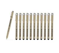 PATIKIL 12 Pcs Feutres Fins 005 0.2mm Marqueur Fin Encre Noire Etanche | Archivage, Stylos A Dessin Set Fournitures Artistiques Pour Croquis Journal Scrapbooking Illustration Créateur