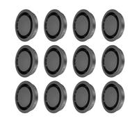 PATIKIL 12 Pcs Grille De Ventilation Ronde 50mm/2" En Plastique Noir | Soffite Bouche D'Aération Pour Plancher Vents D'Aération Trou De Ventilation Pour Plafond Mur Conduit Armoire Placard