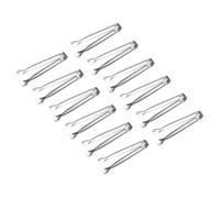PATIKIL 12 Pcs Petites Pinces De Service, 5.3 Pouces Mini Pinces De Cuisine En Acier Inoxydable Pour Morceaux De Sucre Glace Apéritifs Salade Pain Fruits Desserts Café Bar Thé Party,