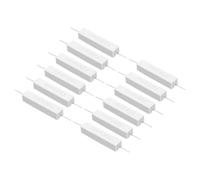 PATIKIL 12 Pcs Résistances 0.5 Ohm, 20W Résistance Céramique Ciment Kit Résistance Puissance Ciment Tolérance 5% pour Adaptateurs Puissance Audio Ordinateur TV Circuit Imprimé