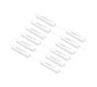 PATIKIL 12 Pcs Résistances Céramique Ciment 4.7 Ohm, Kit Résistance Puissance Ciment 20W Tolérance 5% Pour Adaptateurs Puissance Audio Ordinateur TV Circuit Imprimé