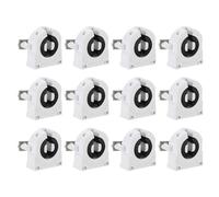 PATIKIL 12 Pcs T8 Support de Lumière Fluorescente 27x31x18mm | 250V Remplacement du Support de Lampe de Type Tournant Non Shunté, G13 Base de Lampe Douille de Tube Fluorescent LED