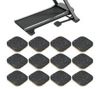 PATIKIL 12 Pcs Tapis De Course, 4x4x0.6 Tapis De Sol Anti-Vibration en Mousse Haute Densité Anti-Bruit pour Équipement d'exercice pour Protection, Couleur Mixte