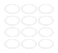 PATIKIL 12 Pièces Anneaux de Rattrapage en Métal Finition Mate Blanche | 3,58 Pouces ID, 4,92 Pouces OD, pour Couvrir la Garniture de Lumière Encastrée, pour les Luminaires de Plafond