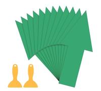 PATIKIL 12 Pièces Autocollant Flèche 8" x 4" Autocollants de Sol Vert | Adhésifs Amovibles Imperméables avec Pelle pour Instructions Routières