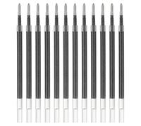 PATIKIL 12 pièces Recharges stylo gel 0,8 mm stylo gel pailleté Noir | Pointe moyenne, pour stylos rétractables, Écriture Dessin Gribouillage, Fournitures bureau Étude Salle classe