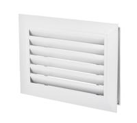 PATIKIL 12" x 8" Grille De Ventilation Pour Porte 2Pcs Alliage D'Aluminium Anodisé Couverture De Ventilation Garde-Auvent Pour Cabinet Armoire Porte, Blanc