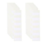 PATIKIL 120 Pcs Onglets Adhésifs Transparents Pour Carnets Dossiers Blanc | Grands Notes Adhésives Transparents, Marque-Pages Autocollants, Livres Comptables