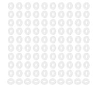 PATIKIL 120 Pièces Rondelles Plates en Nylon M2, 2mm ID 5mm OD 1mm Épaisseur Joints d'Étanchéité Plats en Plastique Rondelles d'Espacement de Remplacement, Blanc
