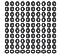 PATIKIL 120 Pièces Rondelles Plates en Nylon M2, 2mm ID 5mm OD 1mm Épaisseur Joints d'Étanchéité Plats en Plastique Rondelles d'Espacement de Remplacement, Noir