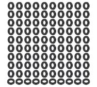 PATIKIL 120 pièces Rondelles plates en nylon M2.5 2.5mm ID 5mm OD noir