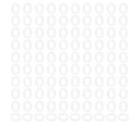 PATIKIL 120 Pièces Rondelles Plates en Nylon M5 Blanc