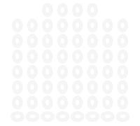 PATIKIL 120 Pièces Rondelles Plates en Nylon M8, 8mm ID 20mm OD 1mm Épaisseur Joints d'Étanchéité Plats en Plastique Rondelles d'Espacement de Remplacement, Blanc