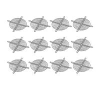PATIKIL 120mm Ventilateur Doigt Grill 12 Paquet Métal Grill Protecteur Garde Ventilateur Protection Couvercle pour 120x120mm Échappement Ventilateurs pour Équipement Ordinateur, Noir