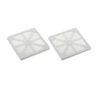 PATIKIL 120mm Ventilateur Doigt Grill, 2 Paquet Grill Protecteur Garde Ventilateur Protection Couvercle pour 120x120mm Échappement Ventilateurs pour Équipement Ordinateur DIY, Blanc