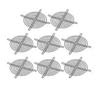PATIKIL 120mm Ventilateur Doigt Grill 8 Paquet Métal Grill Protecteur Garde Ventilateur Protection Couvercle pour 120x120mm Échappement Ventilateurs pour Équipement Ordinateur DIY, Noir