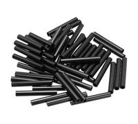 PATIKIL 120Pcs Entretoises ABS M4 M4 x 7mm OD x 50mm L Entretoises Plastiques Rondes Noires Pour Vis Boulons Prise Electrique Sans Filetage