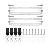 PATIKIL 125mm Support de Fixation Plafonnier, 4 Ensemble Lumière Luminaire Montage Support Plaque Acier Barre Transversale pour suspensions Mur Lumière, avec Vis Rondelle Écrou Trousse