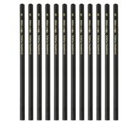 PATIKIL 12Pc Crayons 3B Pour Dessin, Crayons Hexagonaux Pour Dessin Ecriture Art Esquisse Artistes Débutants, Noir