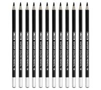 PATIKIL 12Pcs Crayon Aquarelle Crayons Solubles Dans l'Eau Noir | pour Mélanger, pour Colorier, pour Dessiner, pour Peindre