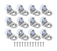PATIKIL 12pcs Etagère Support Chevilles Argent | Cylindrique Armoire Etagère Épingles avec Vis, pour Étagères pour Bois Cuisine Armoire Placard Bibliothèque Placard