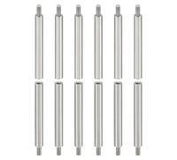 PATIKIL 12Pcs M3 Entretoises, 40+6mm Entretoise Filetée M3 en Acier Inoxydable Kit de Vis 3mm ID 5mm OD Adaptateurs de Filetage Métrique Mâle Femelle pour Carte de Circuit Imprimé PCB