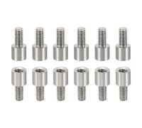PATIKIL 12Pcs M3 Entretoises, 5+6mm Entretoise Filetée M3 en Acier Inoxydable Kit de Vis 3mm ID 5mm OD Adaptateurs de Filetage Métrique Mâle Femelle pour Carte de Circuit Imprimé PCB