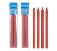 PATIKIL 12Pcs Mines De Crayon De Charpentier 5.6mm 2B, Mines Solides Sèches Pour Crayon Mécanique De Construction Art Dessin Technique, Rouge