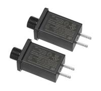 PATIKIL 12V 9W Alimentation LED, 2pcs Transformateur Basse Tension DC IP44 Adaptateur De Remplacement Pour String Light, Projector Light, Fairy Lights, Noir