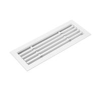 PATIKIL 12x4 Pouces Grille D'Aération Linéaire À Barres, 1 PC Grille D'Aération Amovible En Aluminium Pour Plafond, Mur HVAC Alimentation Et Retour D'Air, Blanc