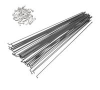 PATIKIL 14G Rayons De Vélo 233mm Mm/9.17 Pouce, 36 Pcs Acier Inoxydable J Bend 2mm Rayons De VTT avec Écrous en Laiton pour City Road Bike Electric Bike MTB Wheel Spokes, Noir