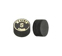 PATIKIL 14mm Queue Billard Pointes, 2 Paquet Doux Multiple Couche Billard Queue Pointes Laminé Coller Snooker Bâton Pointe Billard Accessoires, Noir
