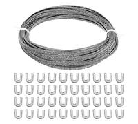 PATIKIL 15 Mètres 304 Inox Corset Désossement Spirale Acier Métal Désossement avec 32 Acier Désossement Pointes Structure et Forme pour Corset Confection Fournitures (6mm LARGE)
