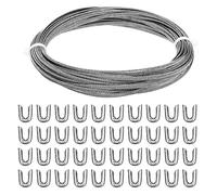 PATIKIL 15 Mètres 304 Inox Corset Désossement Spirale Acier Métal Désossement avec 32 Acier Désossement Pointes Structure et Forme pour Corset Confection Fournitures (5mm LARGE)