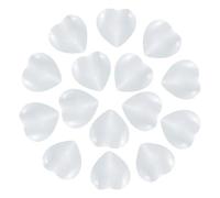 PATIKIL 15 Pcs Cristal Naturel En Forme De Coeur, 0.6 Pouce Mini Pierre De Lune Polie, Pierre De Soins Grave Pour Cadeaux Femmes Meditation, Pierre de protection Blanc