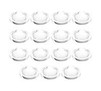 PATIKIL 15 Pcs Diamètre 21.8mm Lentille Plate Convexe Transparent