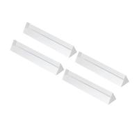PATIKIL 150mm/6 pouce Triangulaire Prisme, 4 Paquet Verre Optique Cristal Arc-en-ciel Prisme pour Photographie Physique Enseignement Lumières Photo, Clair