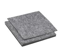 PATIKIL 155x155mm Patin en Feutre pour Meuble, 5 Pcs 2mm Épaisseur Coussinet en Feutre Carré Doux, Adhésif, Antidérapant, Anti-Rayures, pour Lampe, Meubles, Bricolage, Artisanat, Gris