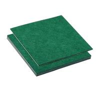 PATIKIL 155x155mm Patin en Feutre pour Meuble, 5 Pcs 2mm Épaisseur Coussinet en Feutre Carré Doux, Adhésif, Antidérapant, Anti-Rayures, pour Lampe, Meubles, Artisanat, Vert Foncé