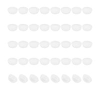 PATIKIL 15mm Diamètre Bouchon de Trou en Silicone, 40 Pcs Capuchon Protection Rond à Encliquetage pour Bouton Meuble pour 14.5-15.5mm Trou pour Cylindre Cloison d'Étanchéité, Translucide