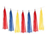 PATIKIL 15Pcs Guirlande De Franges Kits DIY Bleu Marine/Jaune/Bordeaux