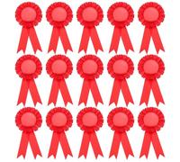 PATIKIL 15Pcs Rubans d'Insigne Vierges, 6" x 3" Rubans d'Insigne de Participation Honorable pour les Compétitions Sportives Prix de Classe Médailles de 1Ère, 2Ème et 3Ème Place, Rouge