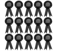 PATIKIL 15Pcs Rubans d'Insigne Vierges, 6" x 3" Rubans d'Insigne de Participation Honorable pour les Compétitions Sportives Prix de Classe Médailles de 1Ère, 2Ème et 3Ème Place, Noir