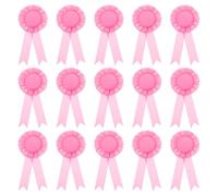 PATIKIL 15Pcs Rubans d'Insigne Vierges, 6" x 3" Rubans d'Insigne de Participation Honorable pour les Compétitions Sportives Prix de Classe Médailles de 1Ère, 2Ème et 3Ème Place, Rose